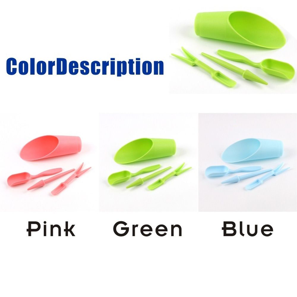 1 bộ 4 dụng cụ trồng cây cảnh/cây mọng nước nhiều màu sắc DIY