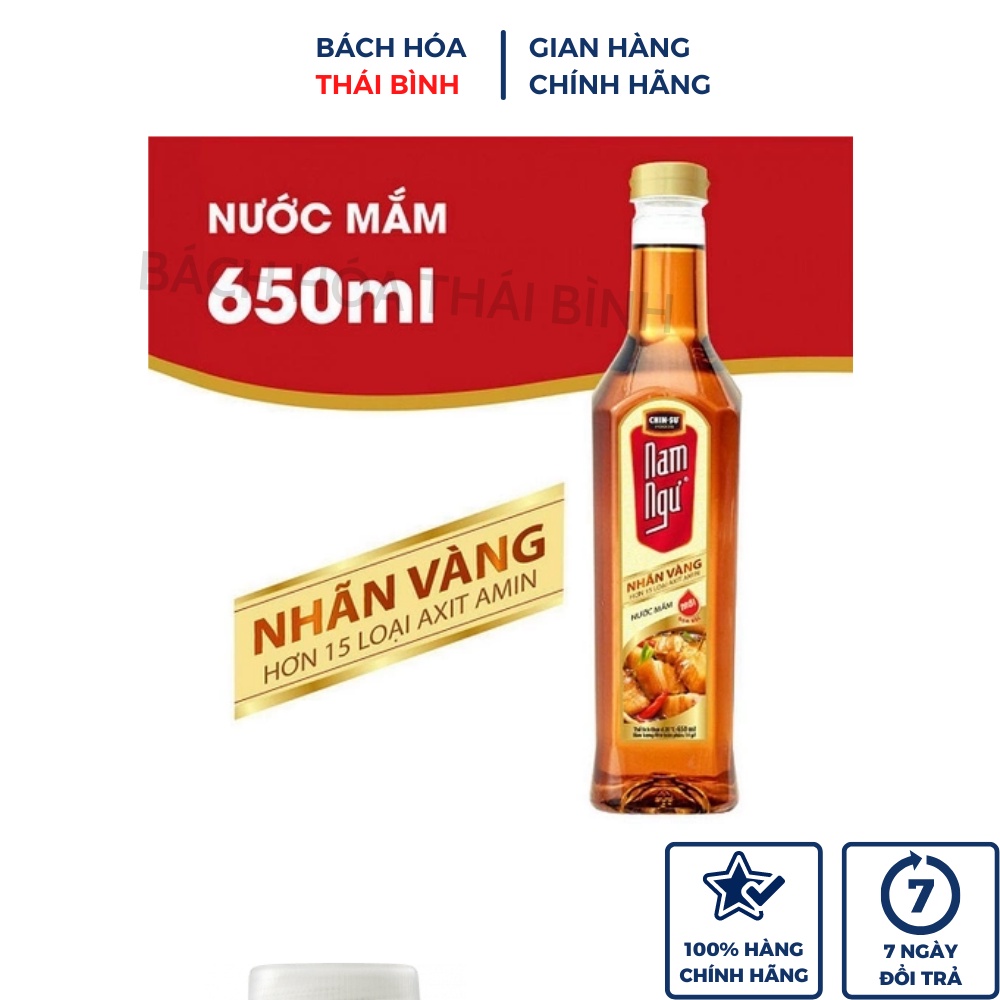 NƯỚC MẮM NAM NGƯ NHÃN VÀNG CHAI NHỰA 650ml