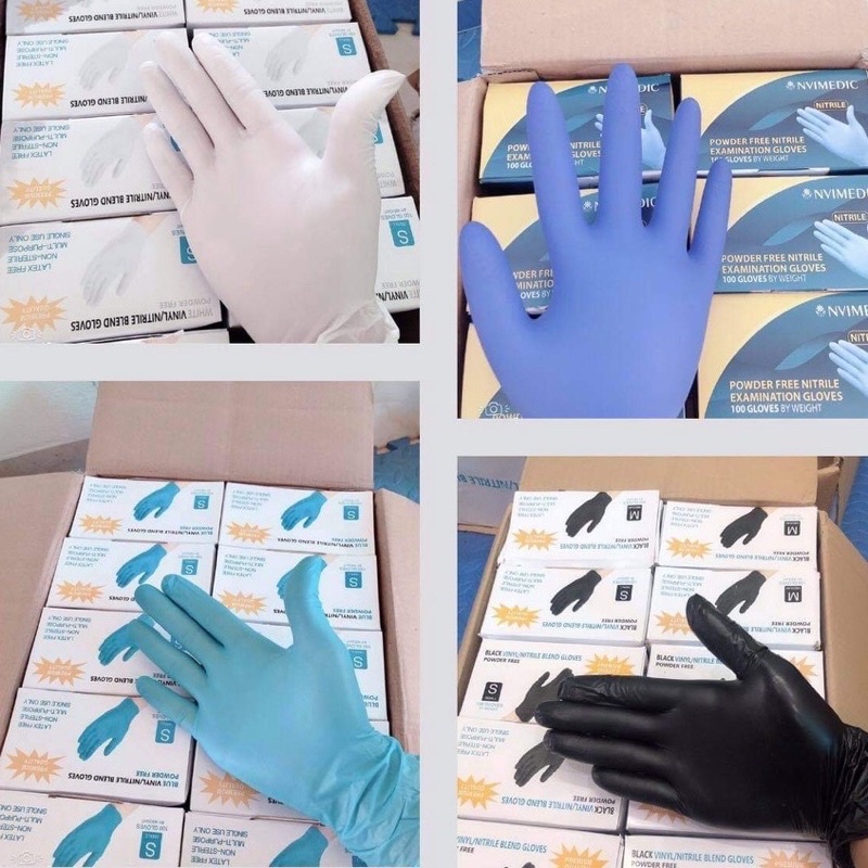 Găng tay y tế siêu dai không bột hộp 100 cái