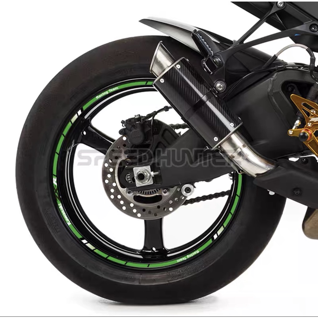 [ 1 Bộ 1 Xe 2 bánh ] Bộ tem decal sticker dán vành bánh mâm phản quang 3M dán mọi loại xe