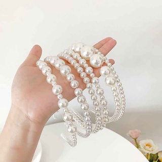 Băng đô cài tóc đính hạt ngọc trai cao cấp cho nữ