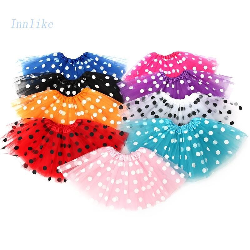Inn Chân Váy Tutu Lưới Tutu 3 Lớp Co Giãn Tập Múa Ballet Công Chúa Pettiskirt Cho Bé Gái