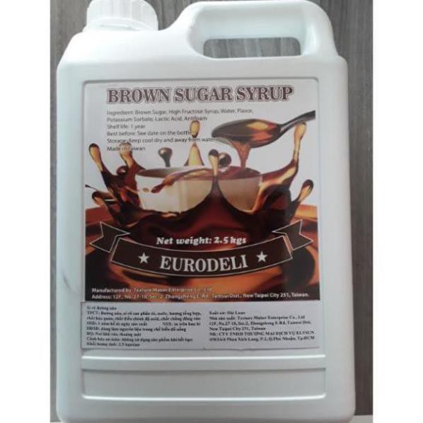 Syrup Đường Đen ĐÀI LOAN Eurodeli can 2,5 kg