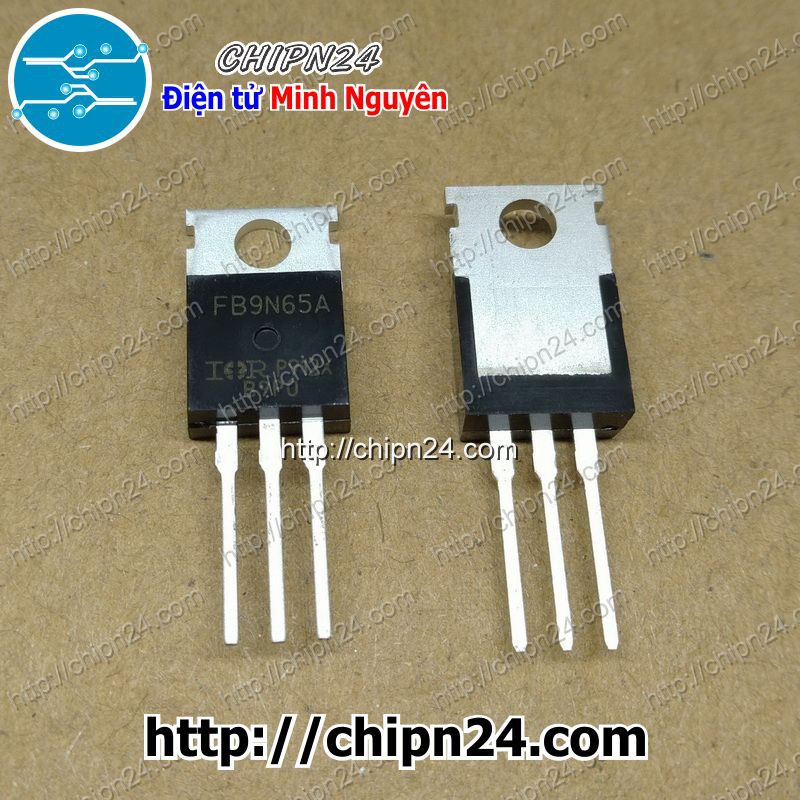 [1 CON] MOSFET IRFB9N65 TO-220 8.5A 650V Kênh N (9N65 IRFB9N65A FB9N65A)