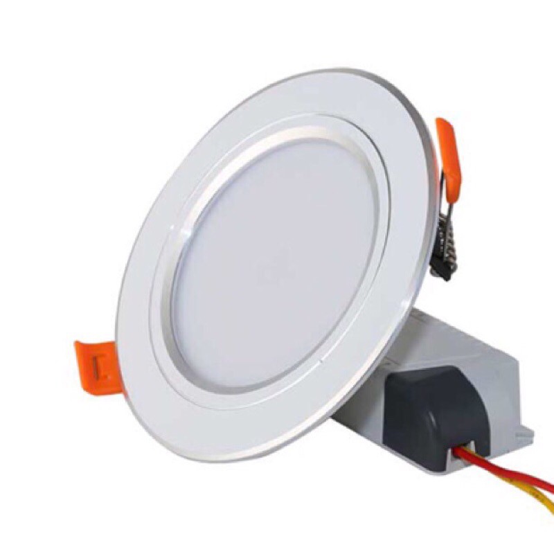 Đèn LED âm trần Downlight Rạng Đông D90/7W đổi màu viền bạc