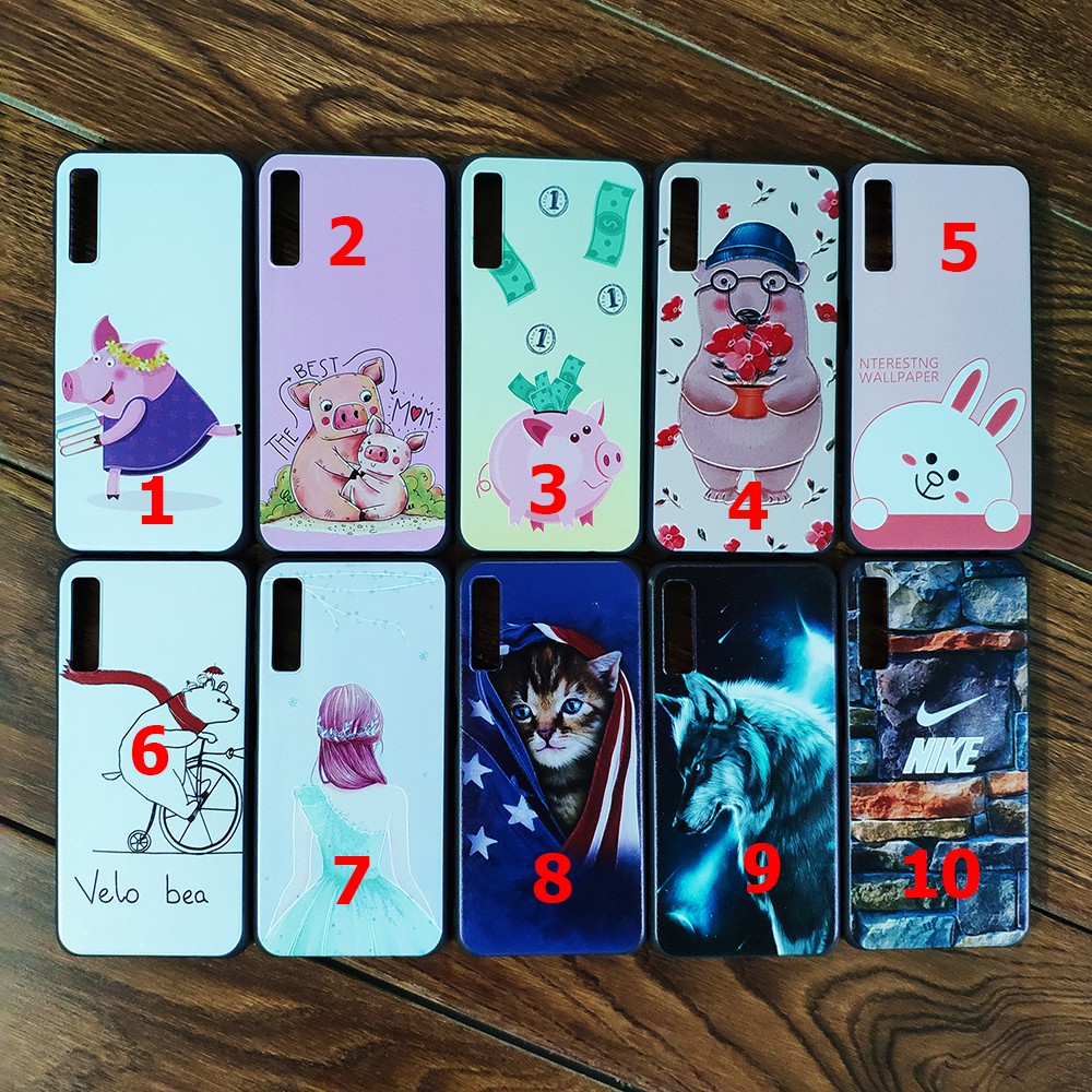 Ốp lưng Samsung Galaxy A7 2018 họa tiết dễ thương