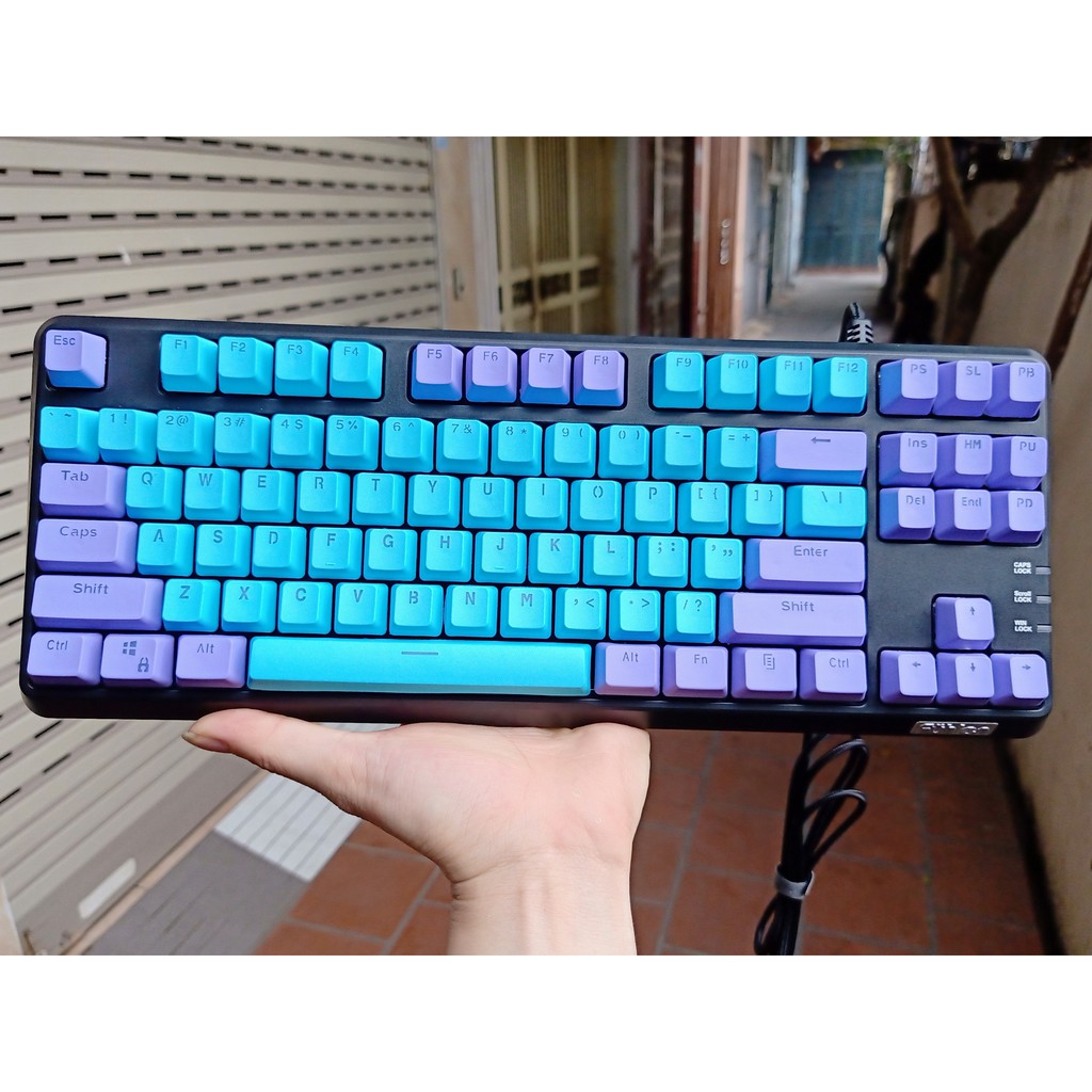 Phím cơ Fuhlen M87s bản keycap pbt các màu