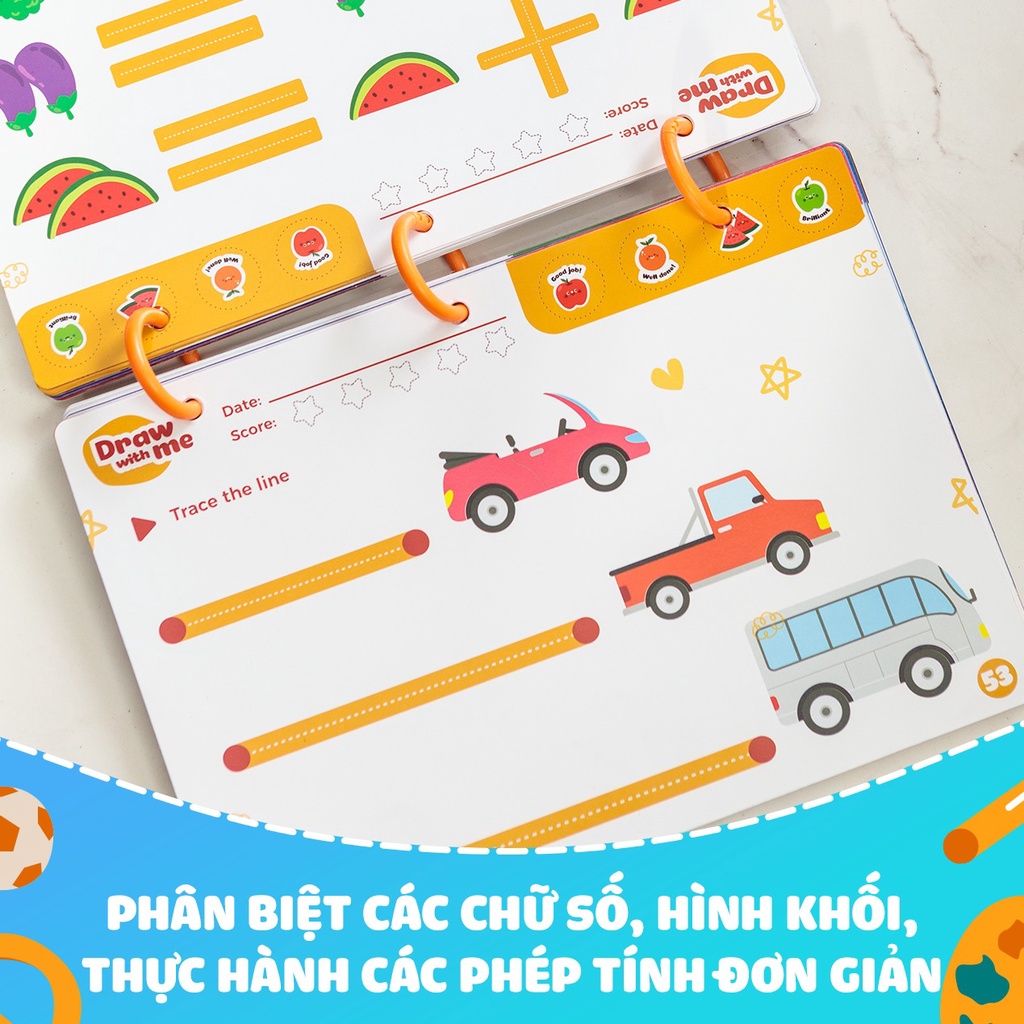 Tập Tô, Viết Thông Minh Cho Bé- Xuất Xứ Việt Nam- 68 trang TẶNG BÚT VÀ MÚT XOÁ