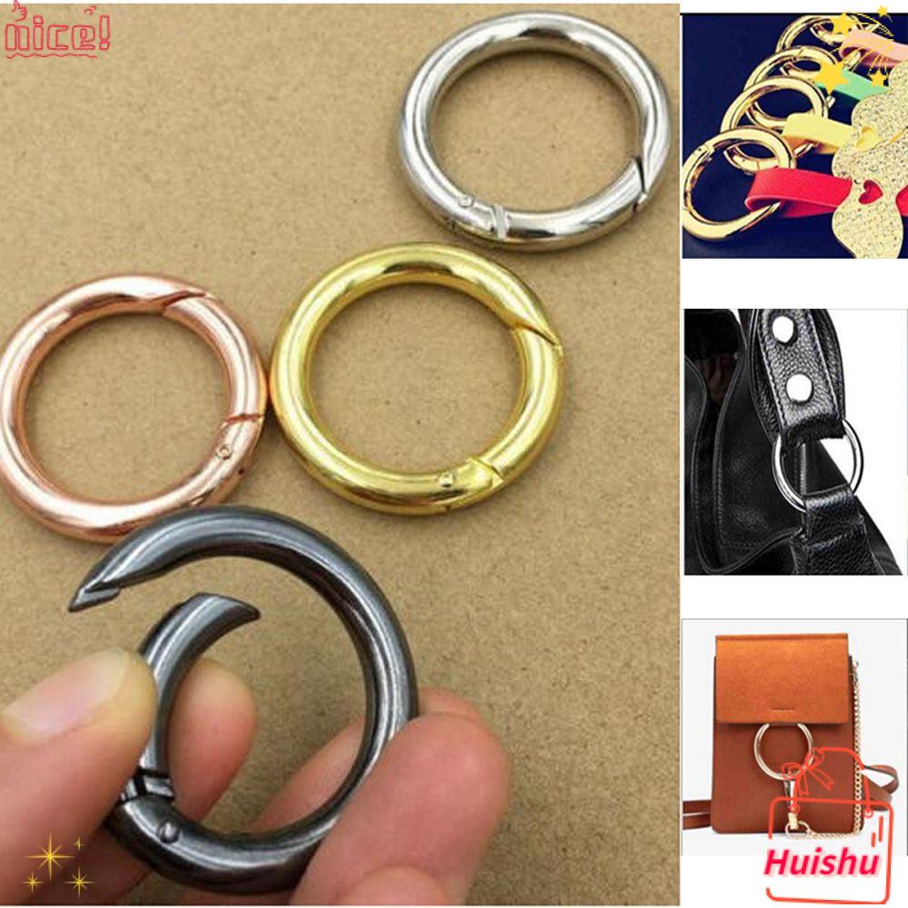 ✣Hs✣ Set 5 Móc Khóa Tròn 28mm Đa Màu Sắc Cho Ba Lô