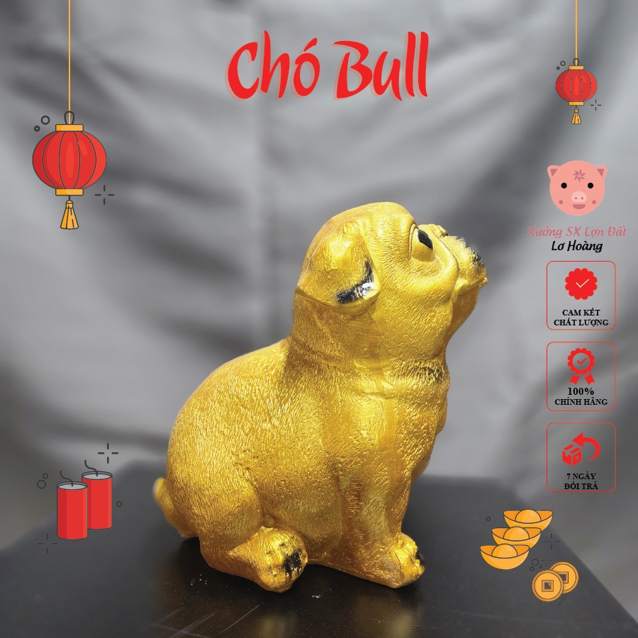 Heo Đất, Ống Tiết Kiệm Hình Con Chó, Heo Đất Chó Pitbull