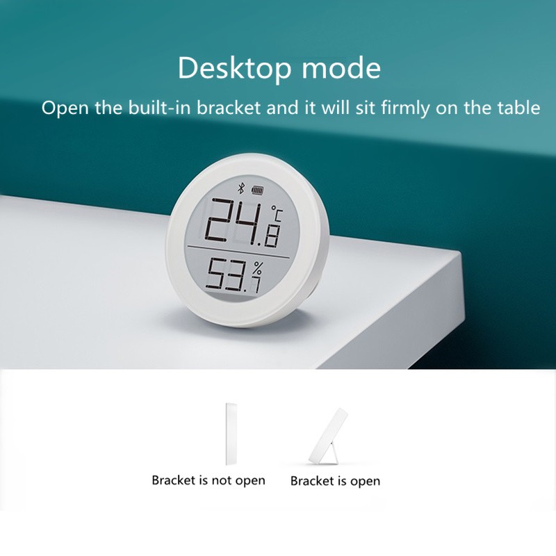 Nhiệt kế và độ ẩm kế điện tử Xiaomi Qingping BLE 5.0 hỗ trợ đo tự động tương thích với ứng dụng Mi Home