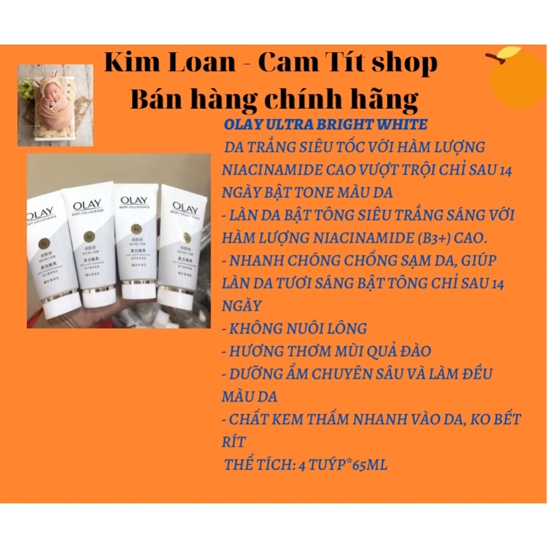 DƯỠNG THỂ OLAY ULTRA BRIGHT WHITE