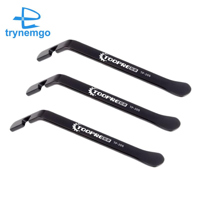 TOOPRE 3Pcs Road Bike Tire Lever Stainless Steel Repair Tool Black