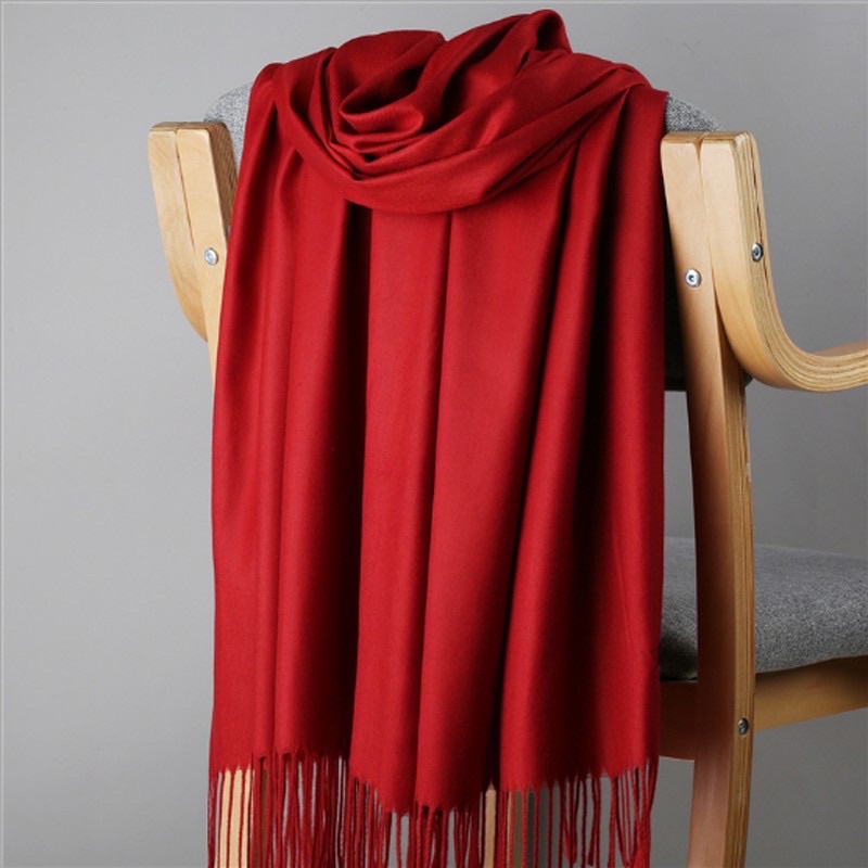 Khăn choàng cổ thời trang cashmere kích thước 70x200 QC chất len dệt mịn