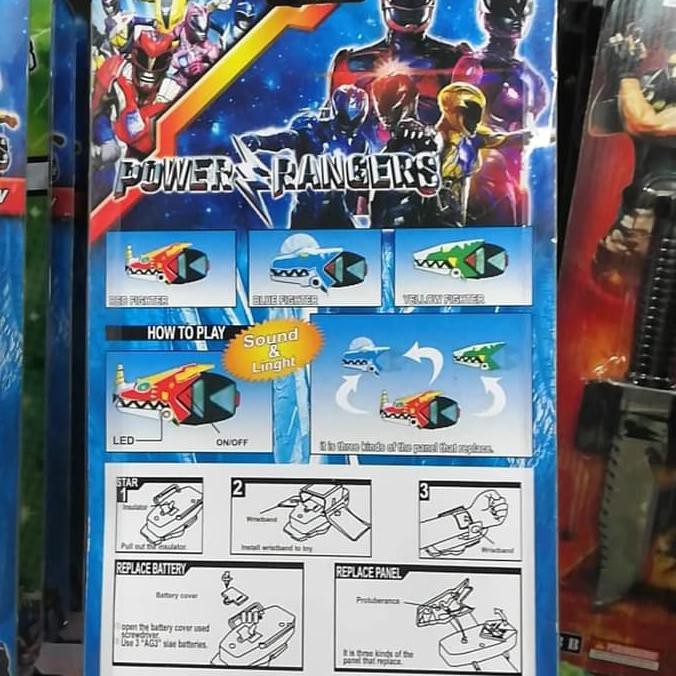 Mô Hình Siêu Nhân Power Rangers Weapons Trang Trí