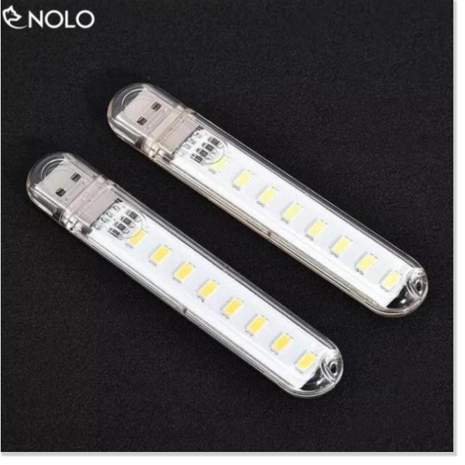 Bộ 2 Đèn 8 Bóng Led Siêu Sáng Cắm Dùng Nguồn USB Công Suất 1,4W