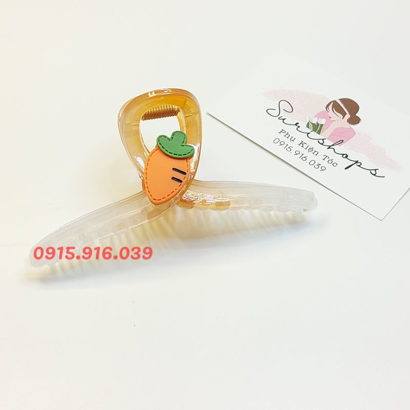 Kẹp tóc càng cua loại lớn, kẹp tóc hình trái cây