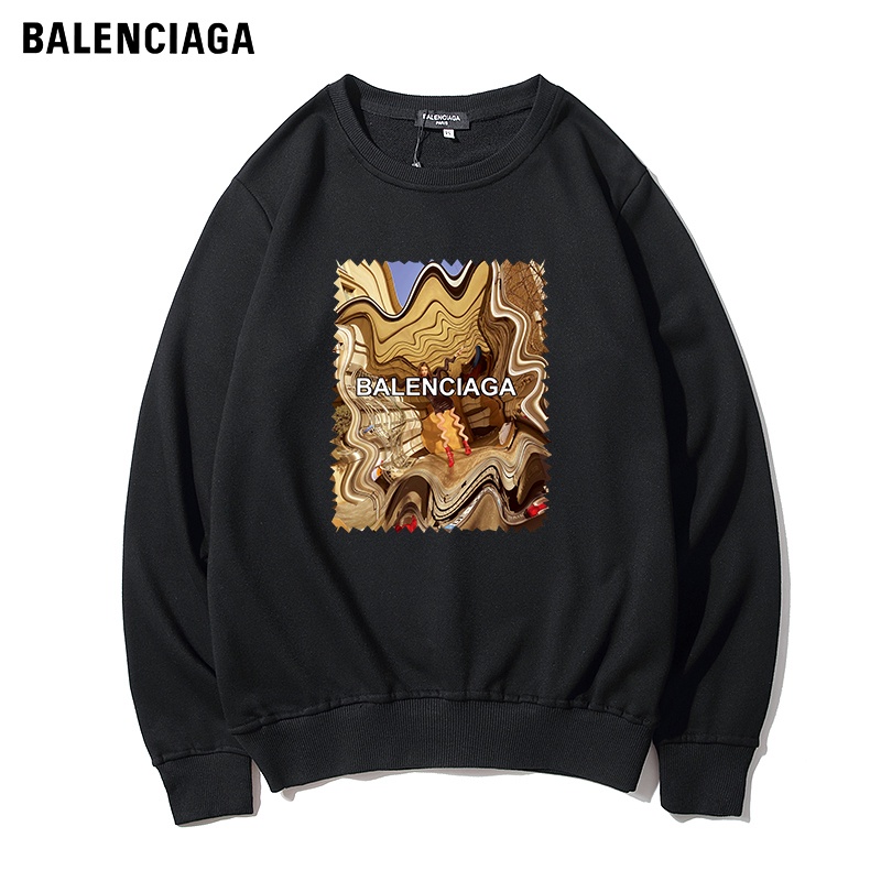 Balenciaga Áo Sweater Thể Thao Vải Cotton Cổ Tròn Kiểu Cổ Điển Thời Trang Cho Các Cặp Đôi 5902 #