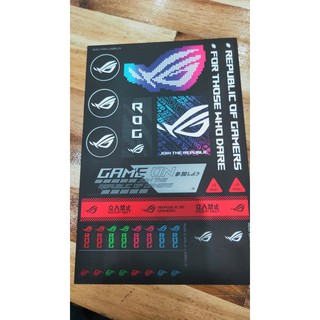 Sticker Logo hãng Asus bóng ánh kim