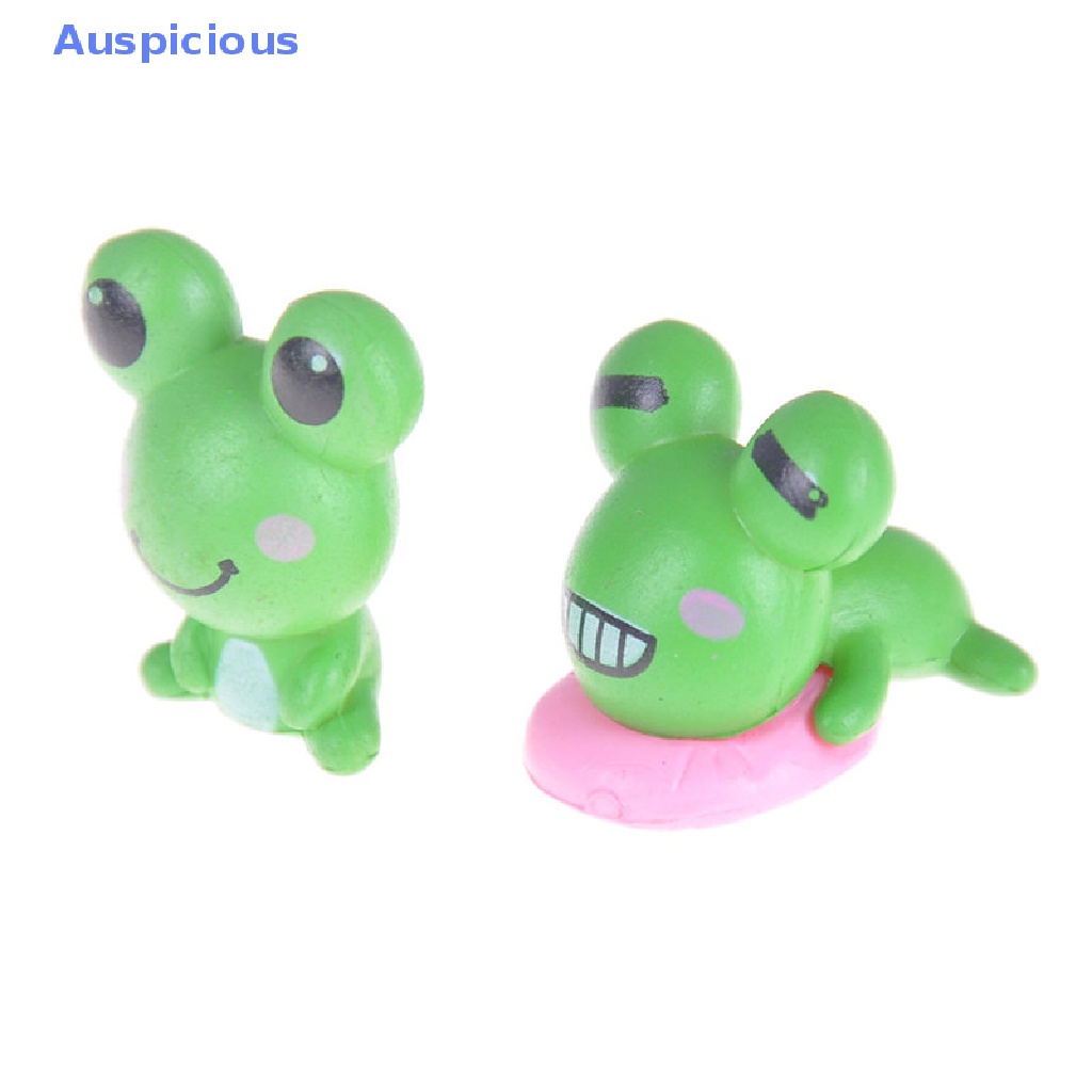 Set 2 Mô Hình Chú Ếch Mini Trang Trí Sân Vườn / Nhà Cửa / Tiểu Cảnh Diy