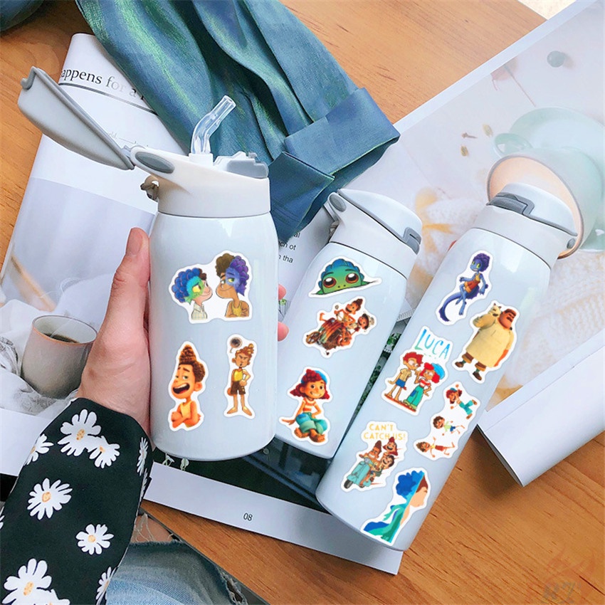 Set 50 Hình Dán Họa Tiết Hoạt Hình Luca Series 02 Chống Thấm Nước Trang Trí Vali / Ván Trượt / Laptop DIY