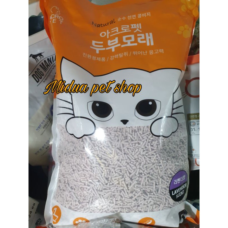 [Mã PET50K giảm Giảm 10% - Tối đa 50K đơn từ 250K] 5L Tofu cát vệ sinh đậu phụ cho mèo nhập khẩu Hàn Quốc