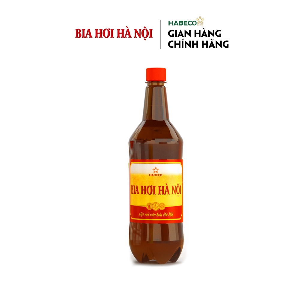 HỎA TỐC HÀ NỘI - Lốc 6 chai Bia Hơi Hà Nội - HABECO (1 lít/ chai)