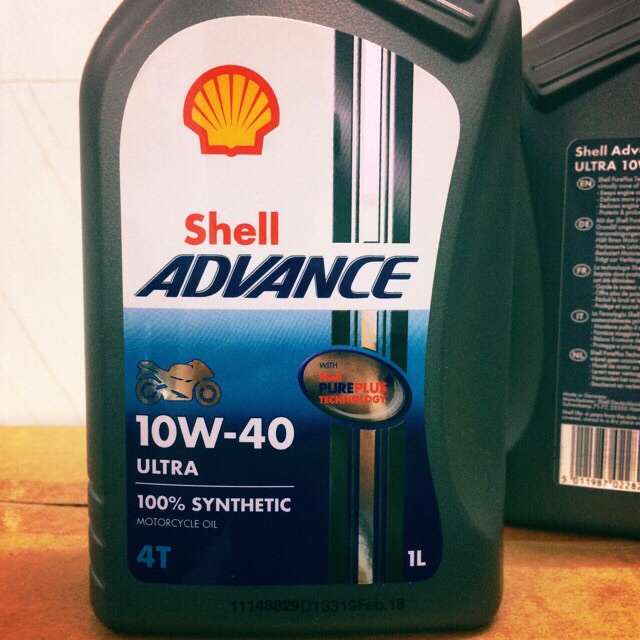 Shell Châu Âu - Nhớt Shell Advance Ultra 10w-40 + Ốc Dầu/Nhớt Nam Châm Kozi Malaysia