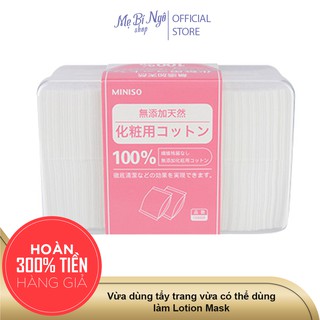 Hộp bông tẩy trang MINISO Nhật Bản 1000 miếng - Cam kết hàng chính hãng