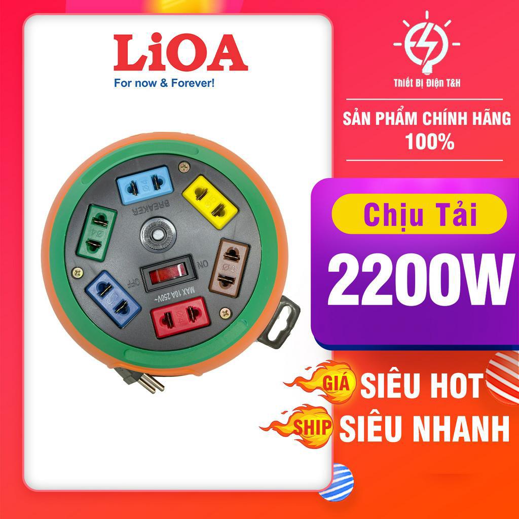 Ổ cắm kéo dài quay tay LIOA - 3m,10m hàng chính hãng
