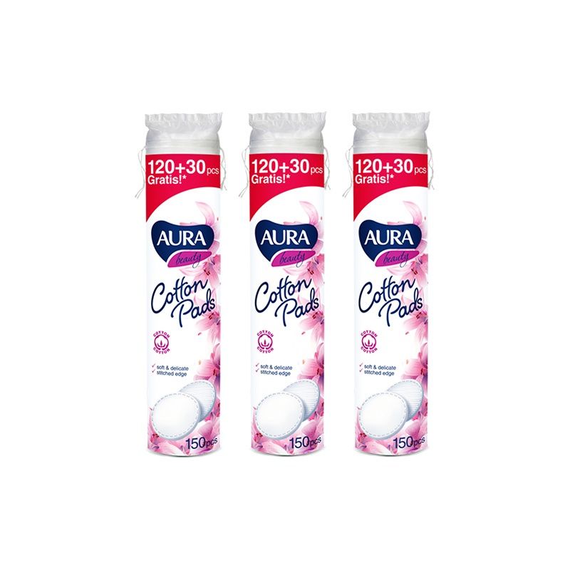 COMBO 2 GÓI Bông Tẩy Trang Aura 150 miếng – EU