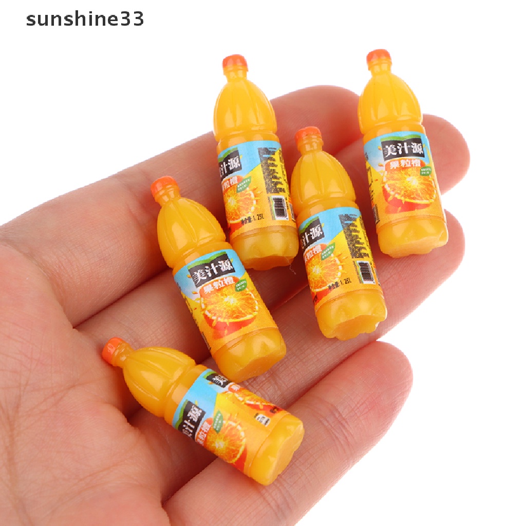 SU 5pcs 1:12 Dollhouse Miniature Fruit Drinks Model Kitchen Food Accessories Toys n