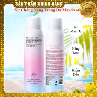 Xịt Chống Nắng Trắng Da M'ayCreate Moisturizing 150Ml Hàng Chính Hãng M’aycreate Nội Địa Trung