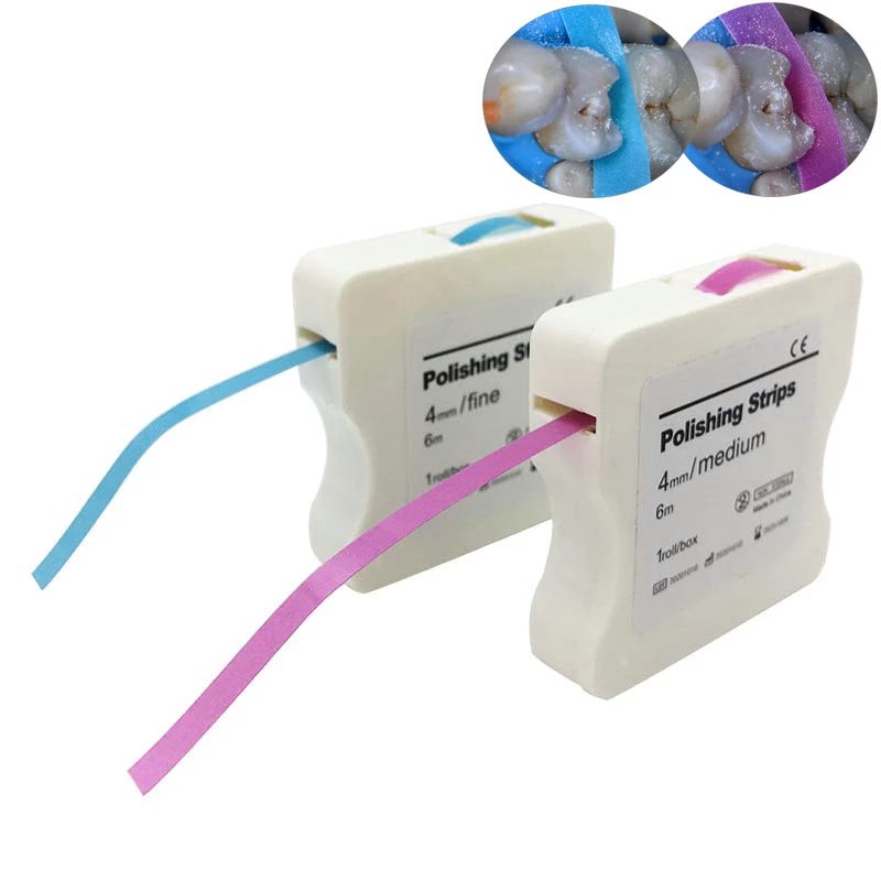 Cuộn giấy nhám đánh bóng làm trắng răng 6m