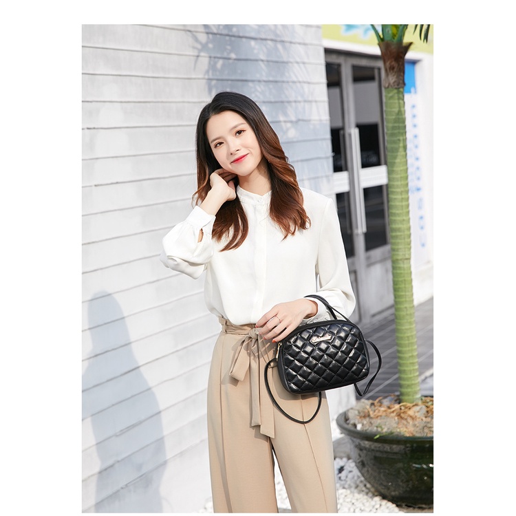Túi Xách JASMIN NOIR Họa Tiết Caro Thời Trang Cá Tính Cho Nữ