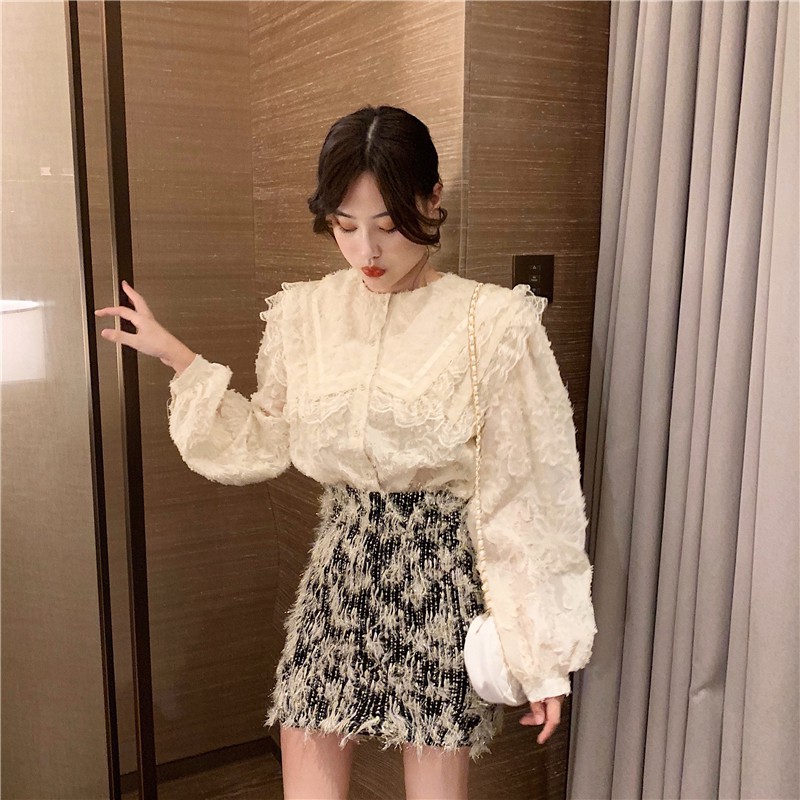 set váy áo voan bèo cao cấp L1 l lấy rời chat với shop