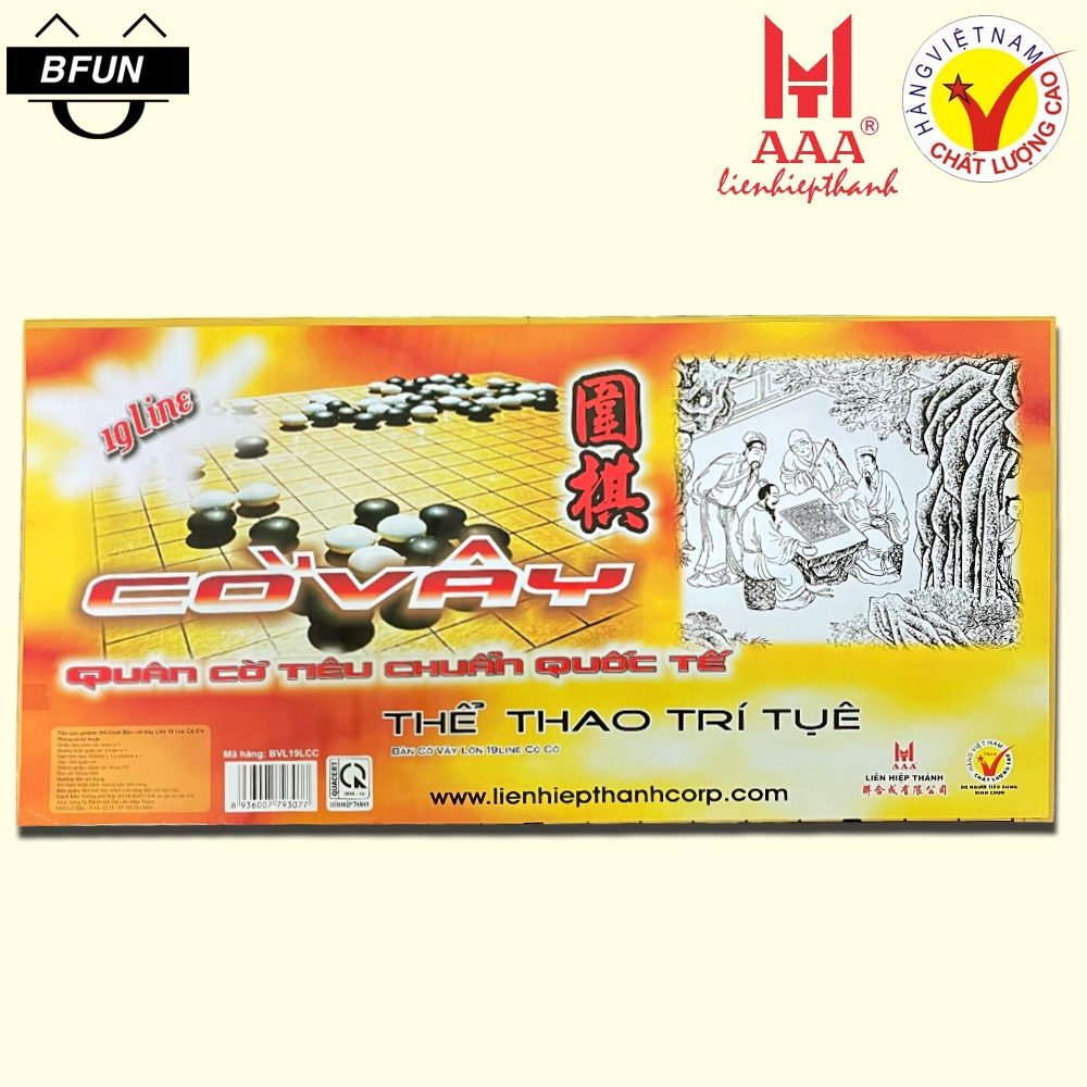 Cờ Vây + Cờ Caro 2 TRONG 1  Liên Hiệp Thành Bàn Nhựa / Giấy Cao Cấp - Boardgame Đồ Chơi Giáo Dục BFUN