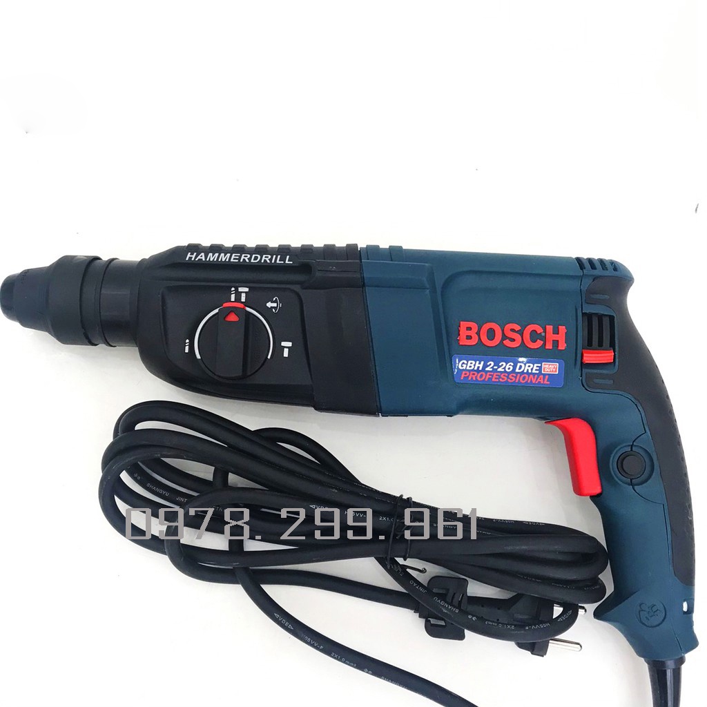 Máy Khoan Bê Tông BOS.GBH 2 - 26 DRE - 3 Chế độ - Cam kết 100% Ruột Đồng Máy Khỏe Chạy Êm Bền - Phụ Kiện Đầy Đủ Như Hình
