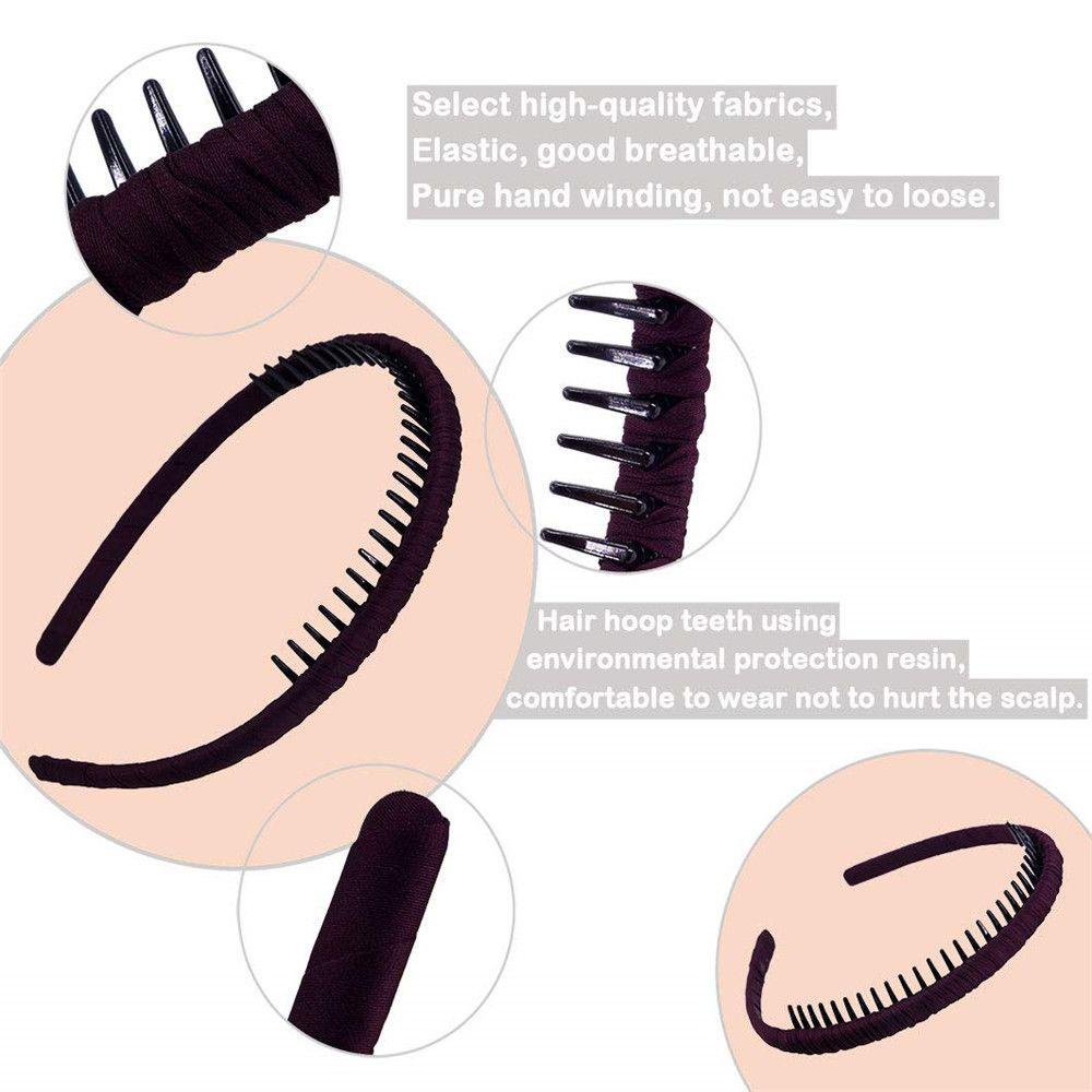 Lược Cài Tóc Chống Trượt Có Răng Thời Trang