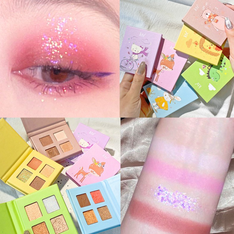 [Hàng mới về] Bảng Phấn Mắt 4 Màu Chất Lì Và Ánh Nhũ Chuyên Dụng Để Trang Điểm | BigBuy360 - bigbuy360.vn