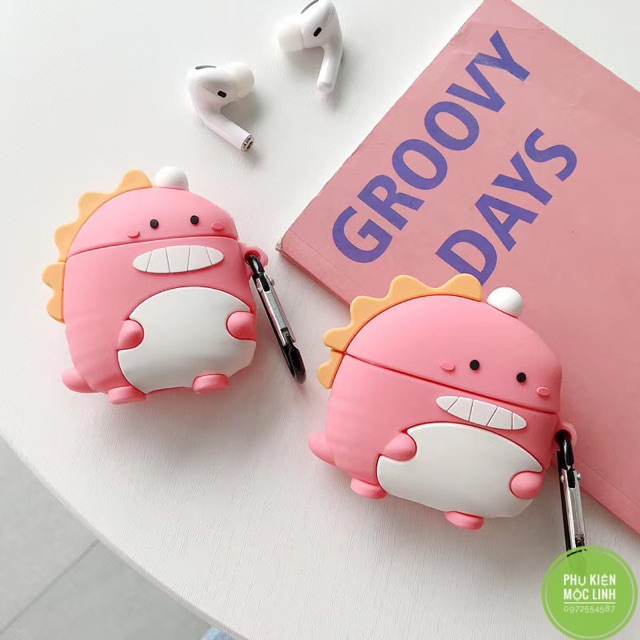 [Hàng Mới Về] Case Vỏ Bao Airpods Đựng Tai Nghe Airpod 1 2  Pro 3 Khủng bờm vàng tặng kèm móc sắt Cover i11, i12...