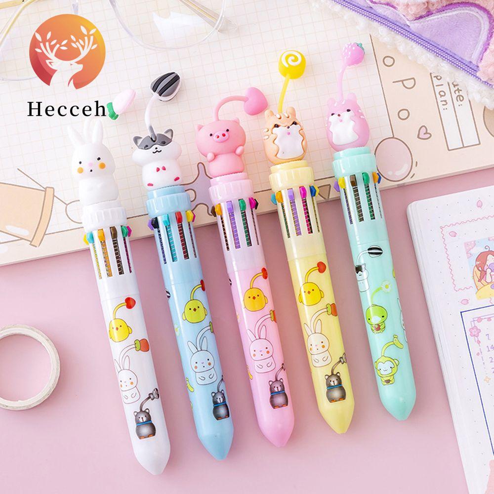 Bút Bi 10 Màu Họa Tiết Hoạt Hình Độc Đáo