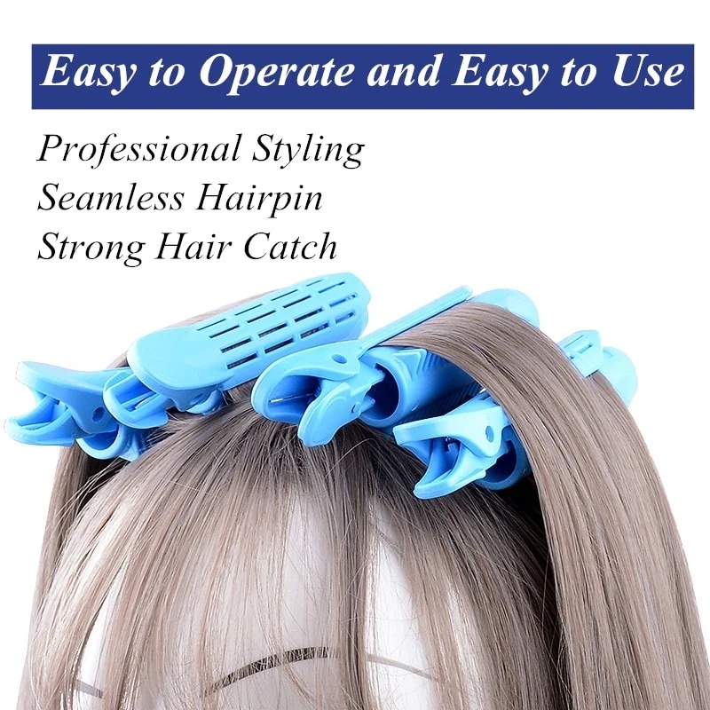 Haimeikang Hair Root Fluffy Clip Bangs Styling Curly Hair Natural Styling Hair Volume