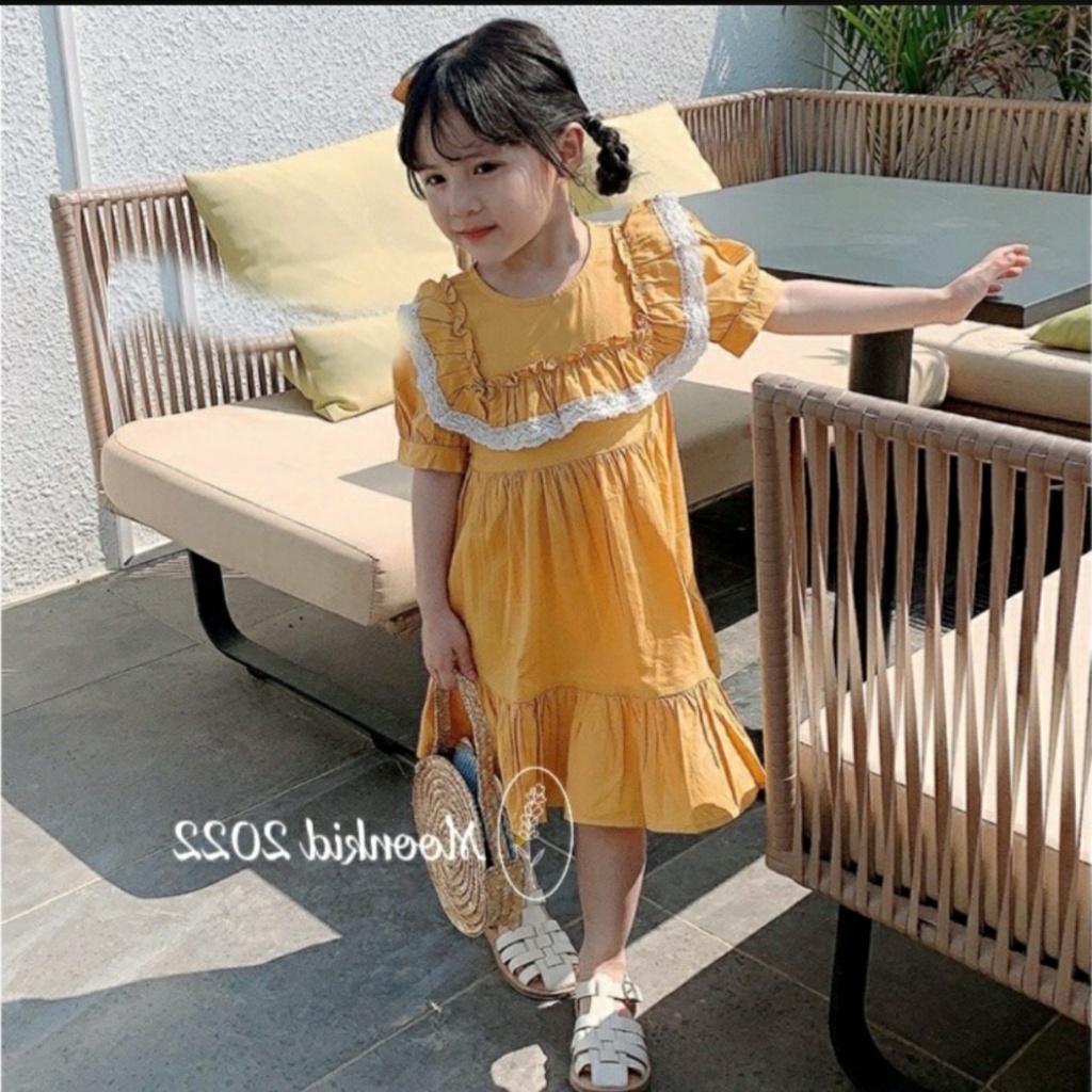 Váy đầm ren ngực công chúa cho bé gái 8-20kg