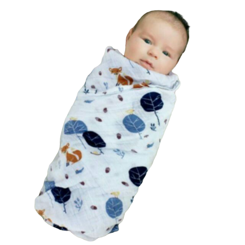 Khăn Xô Tắm Muslin Swaddle 100% Organic Cotton.