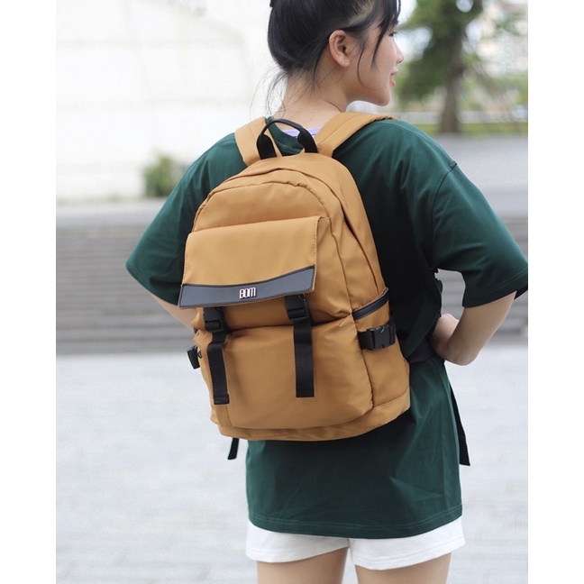 Balo học sinh, sinh viên thời trang unisex với chất dù cao cấp nhẹ bền  - BOM