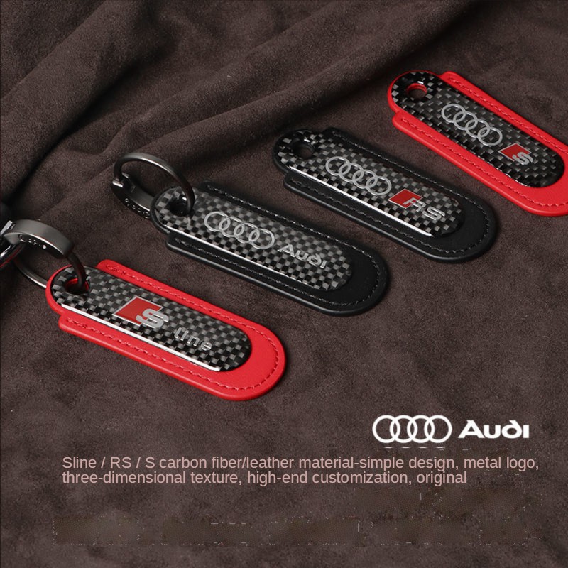 Móc khóa sợi carbon cao cấp cho Mercedes-Benz BMW Audi Porsche Honda Toyota