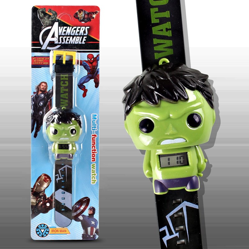 Đồng hồ đeo tay kỹ thuật số thiết kế nhân vật hoạt hình cho trẻ em