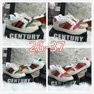 * Hàng tồn kho * Giày thể thao dành cho trẻ em Gucci mới cho giày dép trẻ em 2020 Giày màu xanh lá cây màu xanh lá cây 3/4/5/6/7/8/9/10 tuổi Giày em bé Kích thước: 26-35