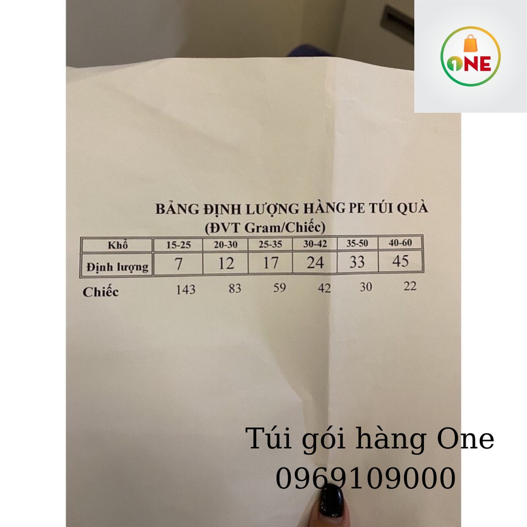 Túi nilon hột xoài PE màu trắng sứ hàng loại 1 bóng đẹp 1kg ( nhận in ấn thiết kế theo yêu cầu- free thiết kế)